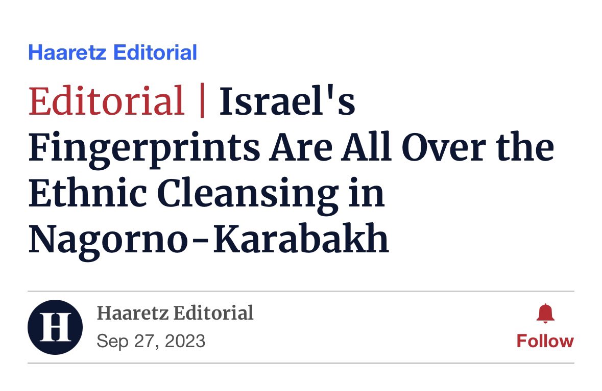 kbalian90's tweet photo. Artsakh didn't attack Israel.

Israel armed Azerbaijan; Artsakh was murdered with your unequivocal complicity. https://t.co/olOvvOqN9K