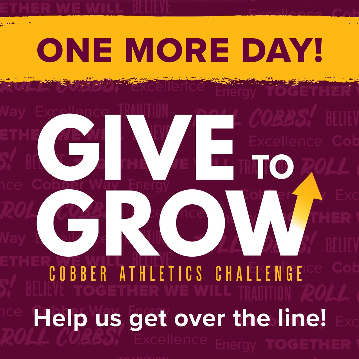 Day 3-Last Day of our Give to Grow campaign. Our program needs your help to make a push toward a goal of 40 total donors by the end of the day today. 

You can have a DIRECT impact on Cobber Basketball through a gift today!
alumni.cord.edu/g/give-to-grow…