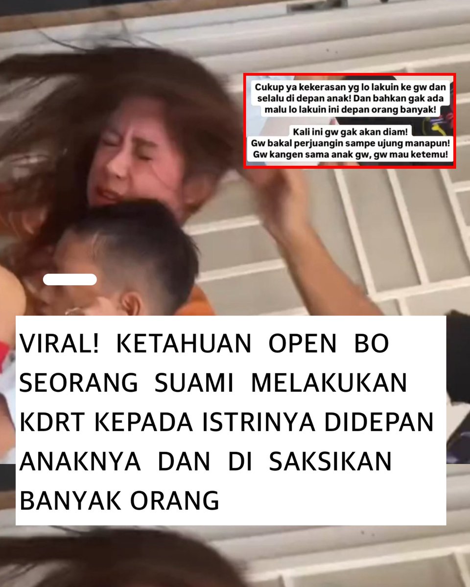 kegblgnunfaedh's tweet image. KDRT SUAMI SIKSA ISTRI❗
Bantu Viralkan Der!
Parah anjim kelakuan suaminya, dan teganya didepan anaknya sendiri, gak ada otaknya emang