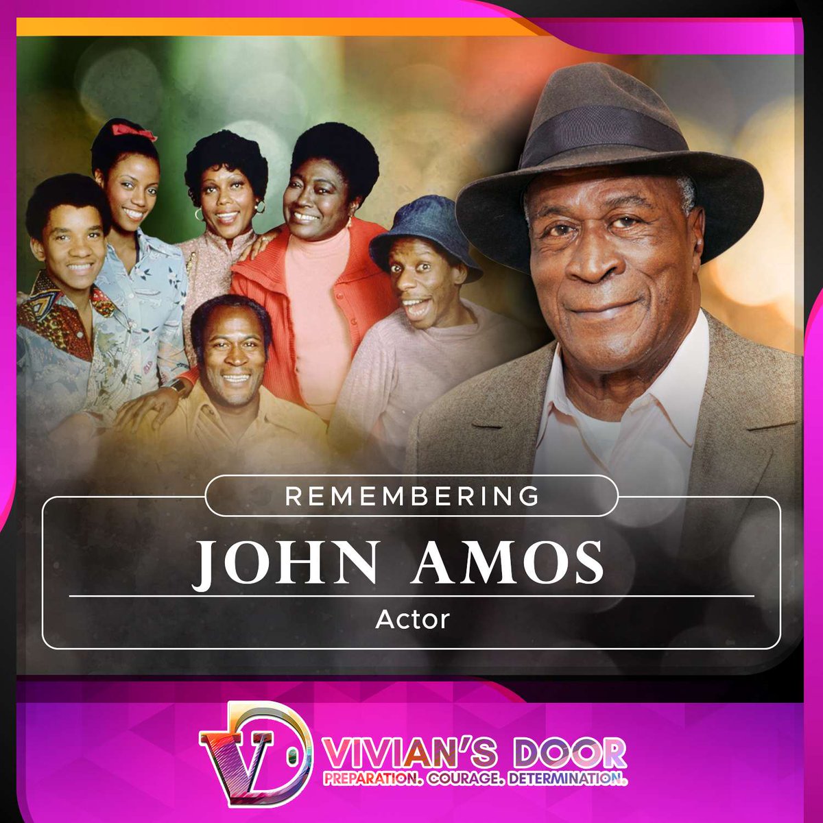 We honor the life and legacy of the Legendary John Amos—from his groundbreaking role as James Evans Sr. in Good Times to unforgettable performances in Roots and Coming to America, he brought powerful Black stories to life, breaking barriers in an industry