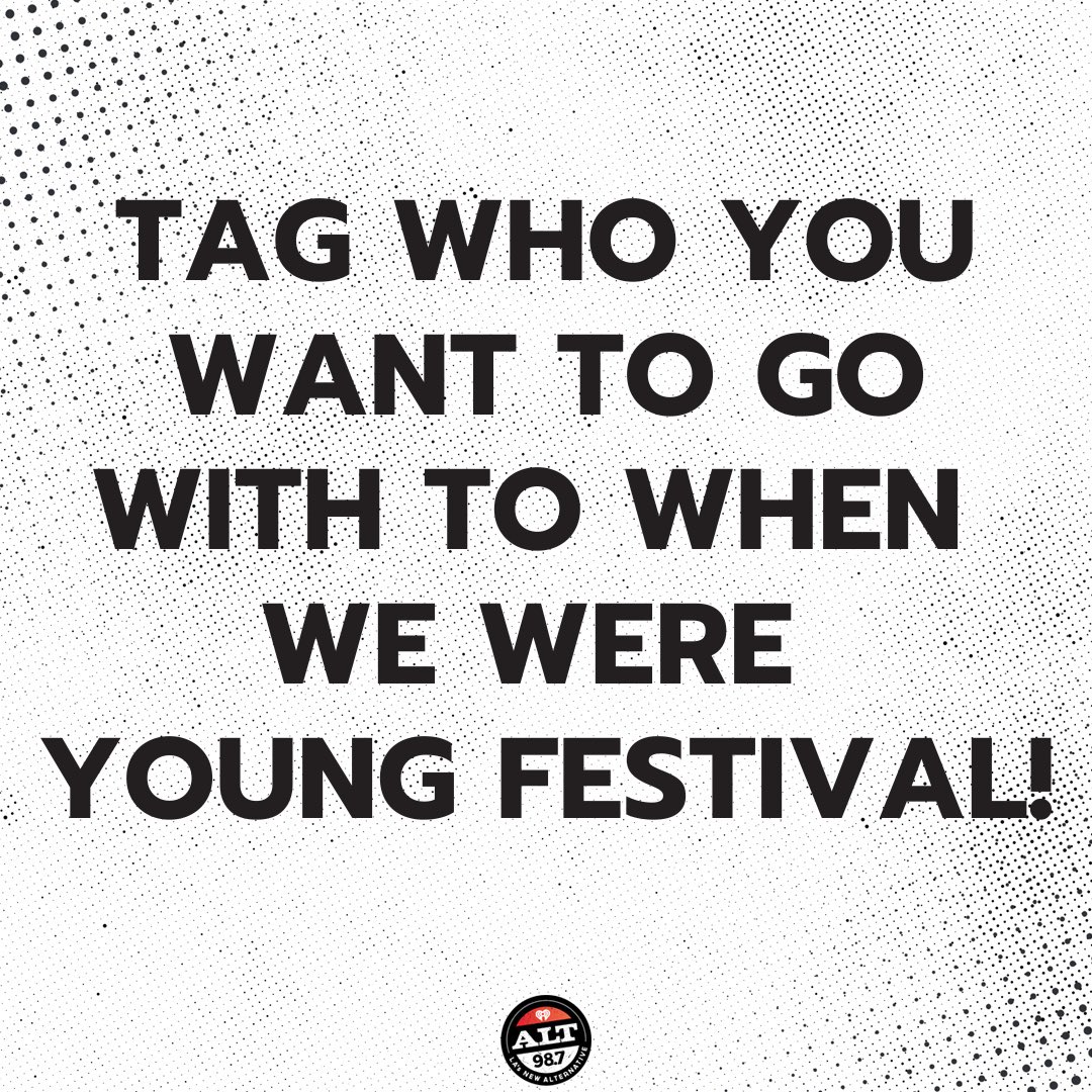 ALT 98.7 (@alt987fm) on Twitter photo Who still needs tickets to #WhenWeWereYoungFestival?! 👀 Listen live all week starting at 2pm on ALT 98.7 on the free <a href="/iHeartRadio/">iHeartRadio</a> app! ✨ Who still needs tickets to #WhenWeWereYoungFestival?! 👀 Listen live all week starting at 2pm on ALT 98.7 on the free <a href="/iHeartRadio/">iHeartRadio</a> app! ✨