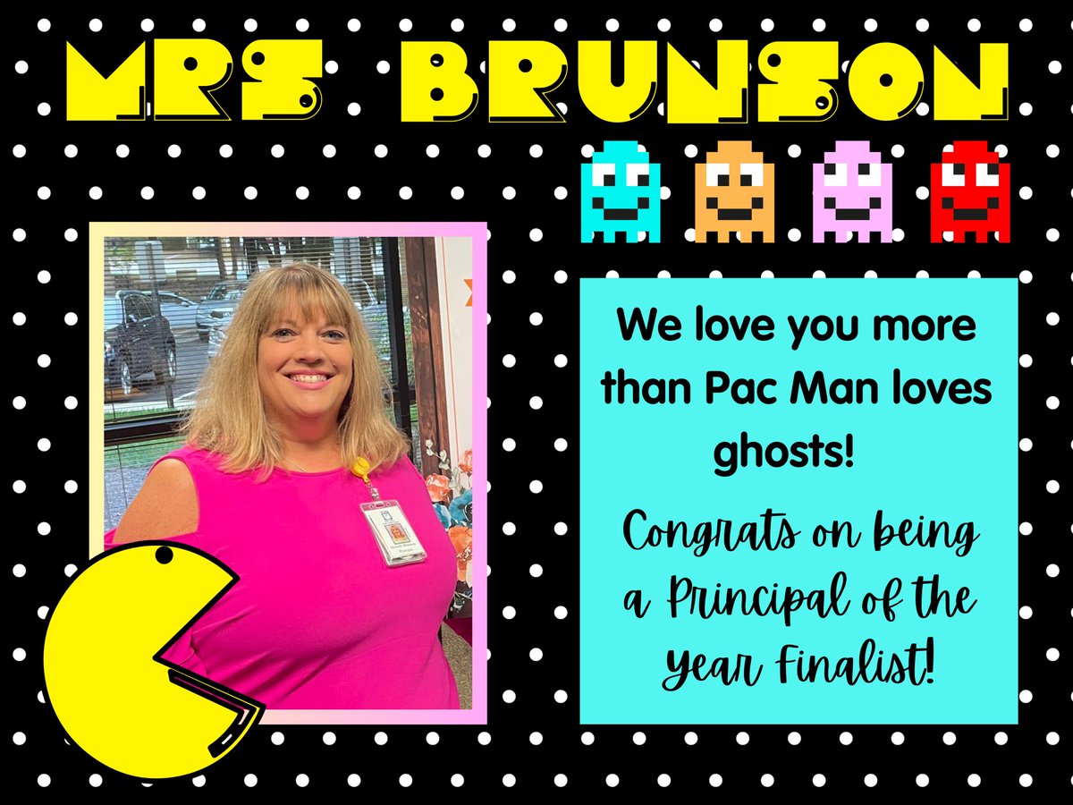 <a href="/MCBrunson/">Melody Brunson</a> You'll always be our Principal of the Year!