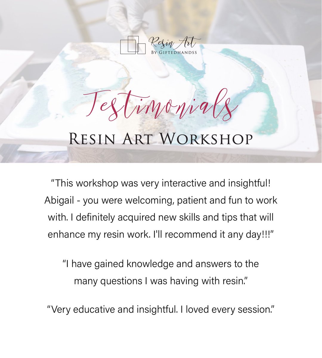 _fathersjoy's tweet photo. 🎨 Resin Art Workshop 6.0. Date: 6th - 8th December, 2024. Please read poster for more details.👇🏾 
#resinart #resinartworkshop #resinartist #ghanaianartist #epoxyresinart

 #StopGalamseyNow #FreetheCitizens #EndGalamseyNow #saveourwaternow #mineralsorfunerals https://t.co/imXbsuVCIq