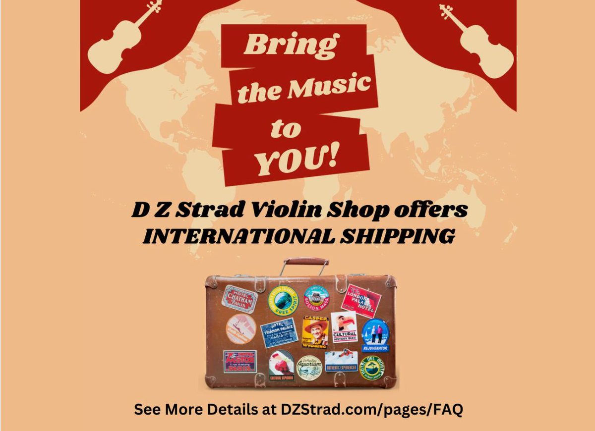 DZAmerica's tweet photo. Violins, Violas Cellos, Bows, and more- right at your doorstep! Check out discounts on professionally adjusted and tested instruments at https://t.co/NAJpQWyzrj 🎉 🎻
#violin #cello #viola #orchestra #giglife #communityorchestra #fiddle #worshipmusic #musiceducation #nyc https://t.co/kHam36VMXk