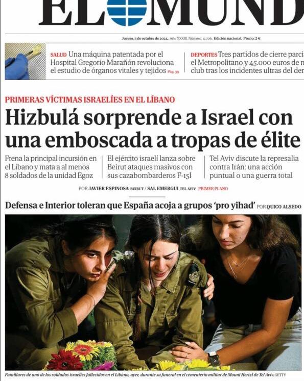 Así van las cosas para nazi Israel en el Libano.