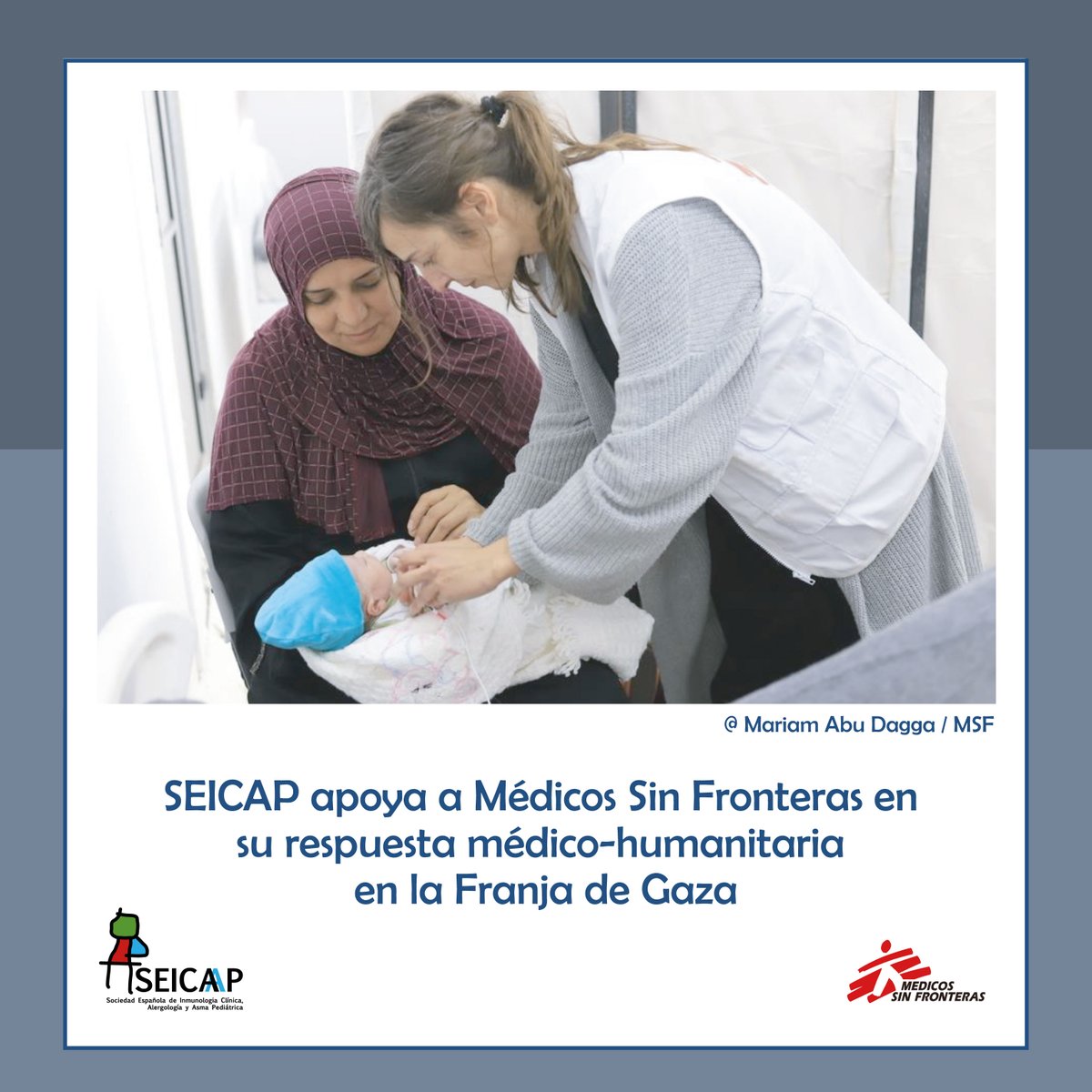 🔴<a href="/SEICAP/">SEICAP</a> apoya a Médicos Sin Fronteras <a href="/MSF_Espana/">Médicos Sin Fronteras</a>  en su respuesta médico-humanitaria en la Franja de Gaza. 

➡️Con nuestra ayuda contribuimos a hacer posible que sus equipos en Gaza puedan ofrecer una atención médica imprescindible
seicap.es/seicap-apoya-a…