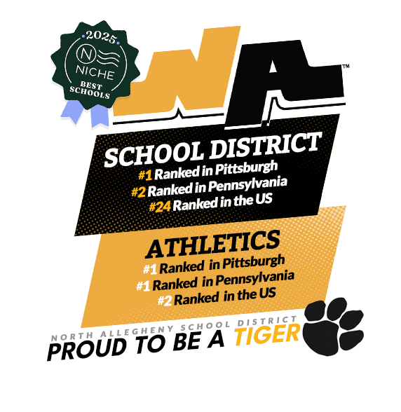 According to the recently released <a href="/NicheSocial/">Niche</a> ratings, NA is ranked #1 in Pgh, #2 in PA, and #24 in the U.S. for Best School District! NA is also #31 in the U.S for Districts with the Best Teachers. NA is #1 in PA and #2 in the U.S. for Best School District for Athletes!