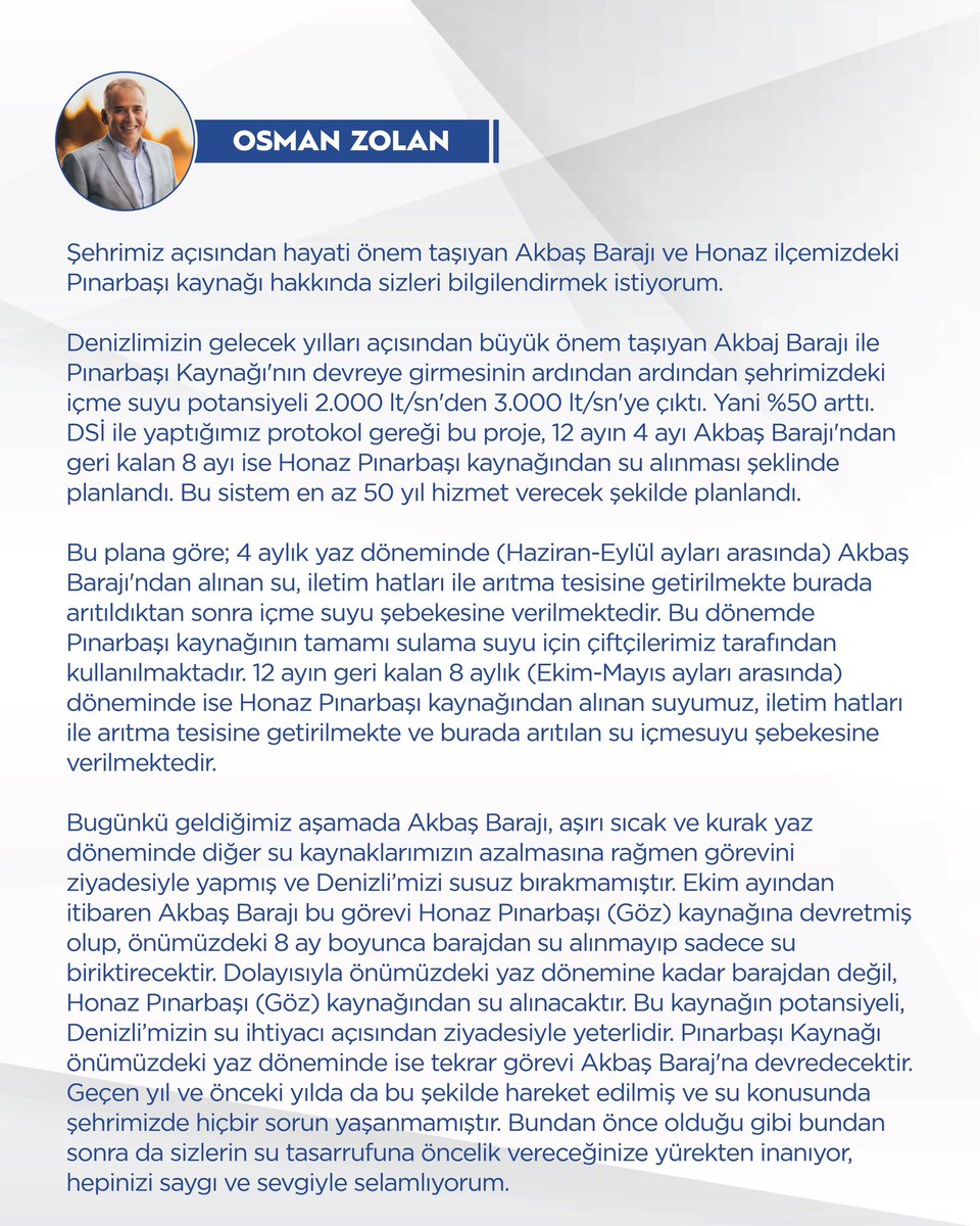 Kamuoyuna saygıyla duyurulur…