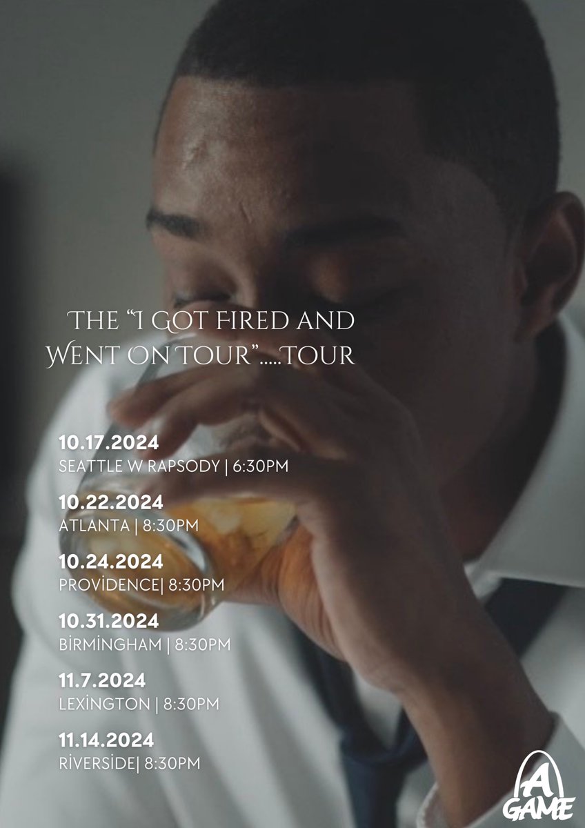 AGAMESTL's tweet image. The I Got Fired. And Went On Tour. Tour. lol. 
First Stop Opening for Rapsody in Seattle 🤴🏾🦾