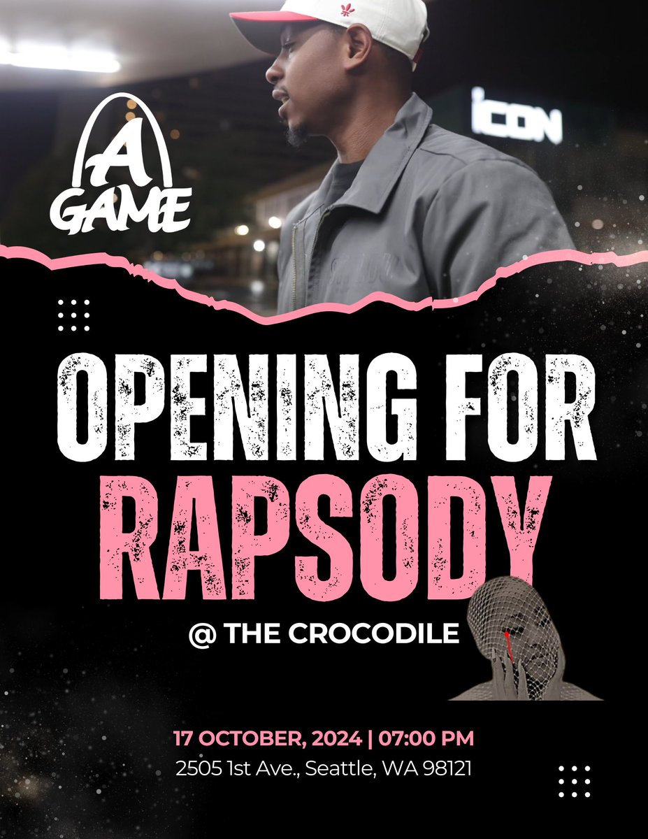 AGAMESTL's tweet image. The I Got Fired. And Went On Tour. Tour. lol. 
First Stop Opening for Rapsody in Seattle 🤴🏾🦾