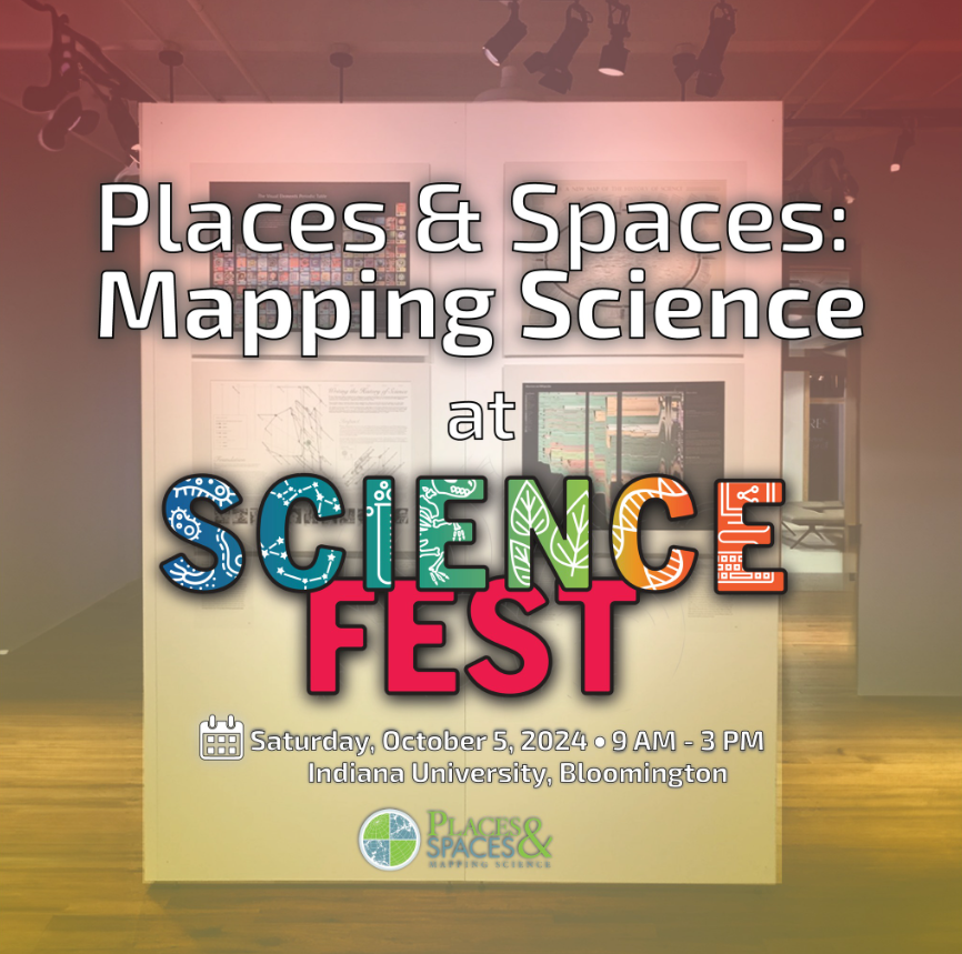 cnscenter's tweet photo. Exciting Event Alert! Join us at IU's Science Fest, as we explore the wonders of science through the "Places & Spaces: Mapping Science" exhibit! Saturday, October 5, 2024 from 9 AM - 3 PM Indiana University, Bloomington https://t.co/j9BsWuwR2S
#2024ScienceFest #MappingScience https://t.co/pL3Q7T9Htx