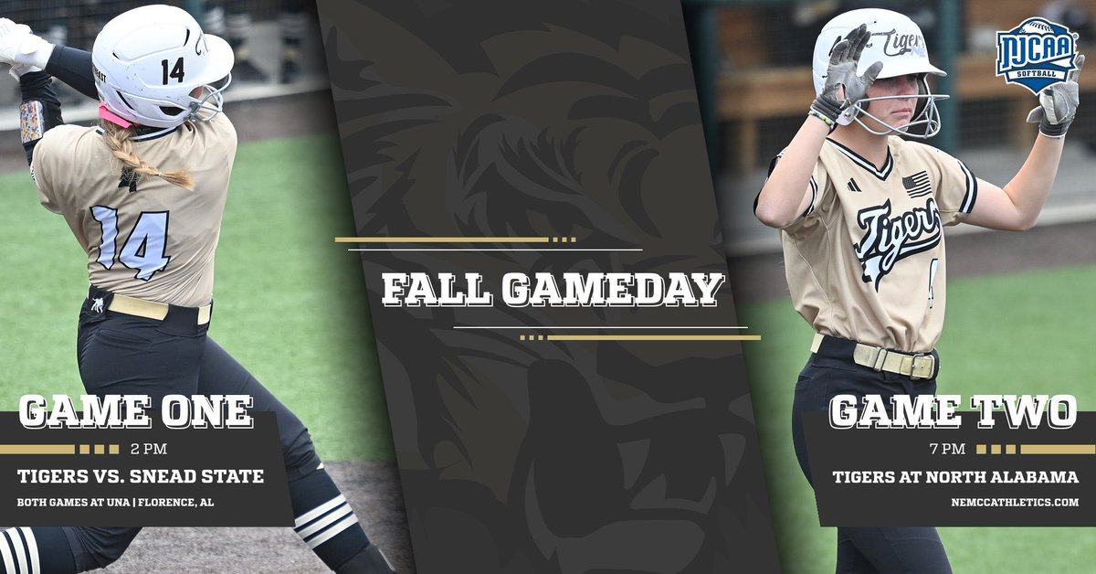 Northeast Tigers (@nemcctigers) on Twitter photo SB | Let’s play ✌️! <a href="/nemccsoftball/">NEMCCSOFTBALL</a> plays another <a href="/NCAASoftball/">NCAA Softball</a> opponent as part of a doubleheader!
🆚 <a href="/SneadSoftball/">Snead State Softball</a>
🕰️ 2 pm
🆚 <a href="/UNASoftball/">North Alabama Softball</a>
🕰️ 7 pm
📍 Hilda B. Anderson Softball Stadium (Florence, AL)
📺 No Broadcast
🐯 #TigerTown SB | Let’s play ✌️! <a href="/nemccsoftball/">NEMCCSOFTBALL</a> plays another <a href="/NCAASoftball/">NCAA Softball</a> opponent as part of a doubleheader!
🆚 <a href="/SneadSoftball/">Snead State Softball</a>
🕰️ 2 pm
🆚 <a href="/UNASoftball/">North Alabama Softball</a>
🕰️ 7 pm
📍 Hilda B. Anderson Softball Stadium (Florence, AL)
📺 No Broadcast
🐯 #TigerTown
