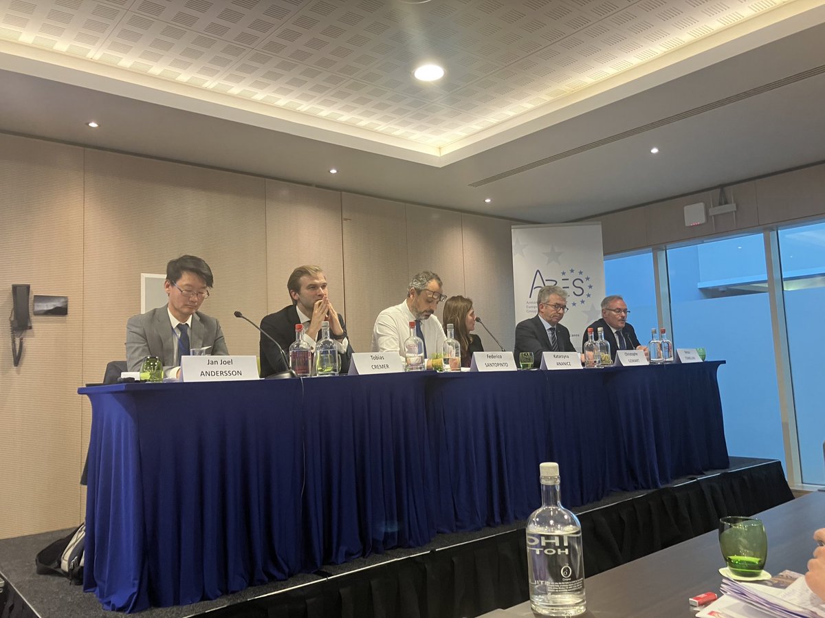 Second panel of the ares conference on the funding of the European Defence with european member of the new Parliament <a href="/AresGroup_EU/">ARES Group</a> <a href="/defis_eu/">EU Defence and Space</a> <a href="/Europarl_EN/">European Parliament</a> <a href="/InstitutIRIS/">IRIS</a>