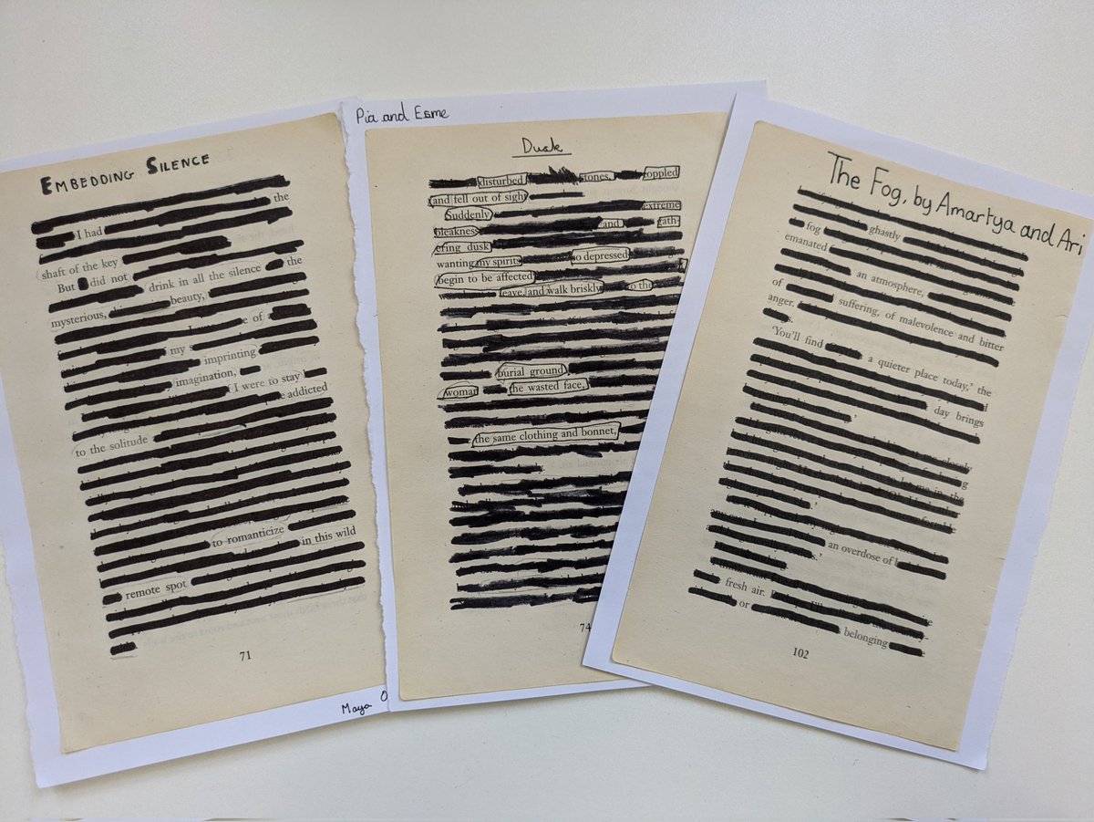 English at Alleyn's School (@alleyns_english) on Twitter photo #AlleynsYear8 getting creative with some found poetry today in celebration of #NationalPoetryDay in their #AlleynsEnglish lesson. <a href="/AlleynsSchool/">Alleyn's School</a> #AlleynsYear8 getting creative with some found poetry today in celebration of #NationalPoetryDay in their #AlleynsEnglish lesson. <a href="/AlleynsSchool/">Alleyn's School</a>