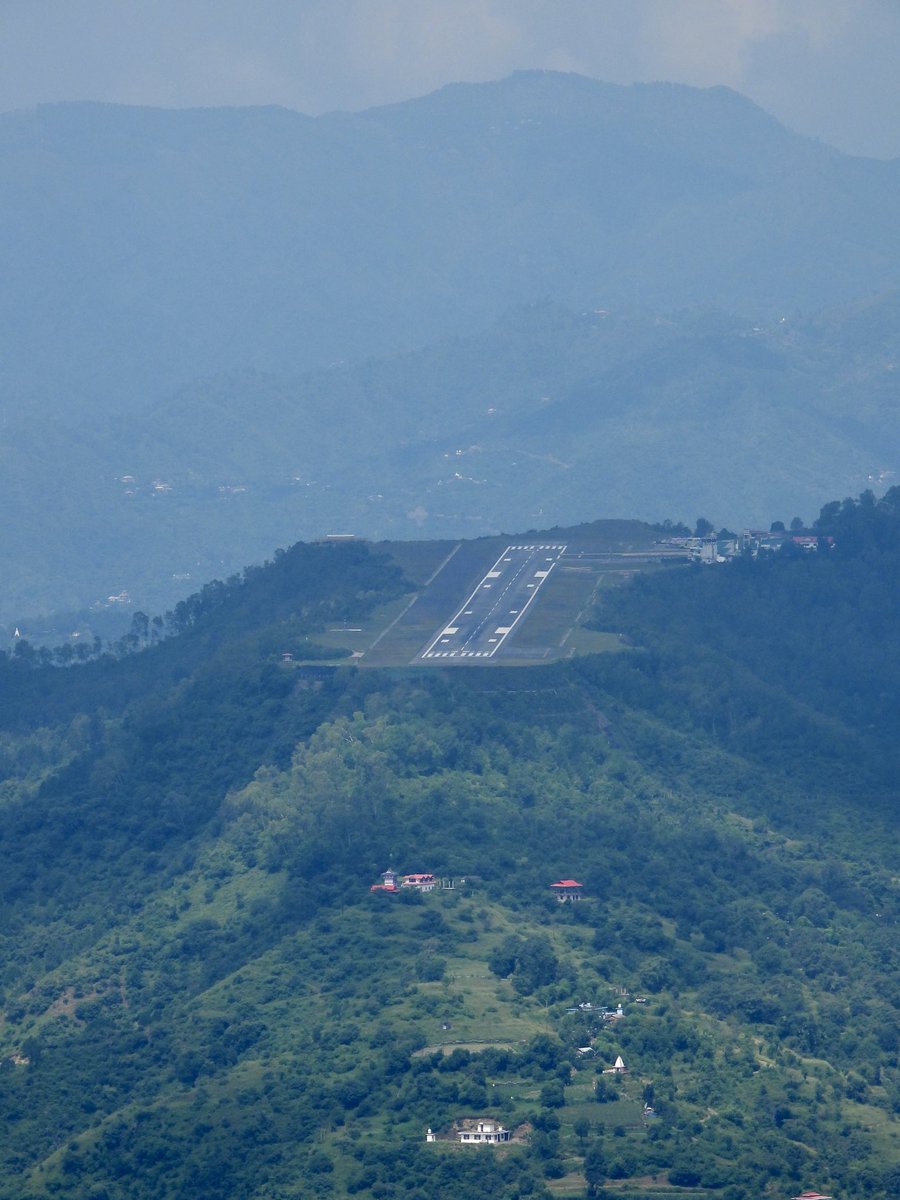 One of the most picturesque high altitude airports in India. Jubbarhatti Airport,  Shimla.