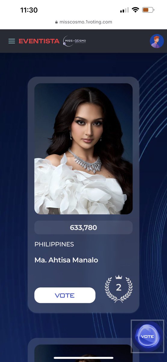 JKSTAYO's tweet photo. LET’S HELP AHTISA MANALO!

She’s Rank #2 as of 11:30pm (October 3)

POWER VOTE, PHILIPPINES!🇵🇭

https://t.co/ITXAlrt4eJ

#MissCosmo #MissCosmo2024 #AhtisaManalo #Philippines https://t.co/UcmeifwzKy