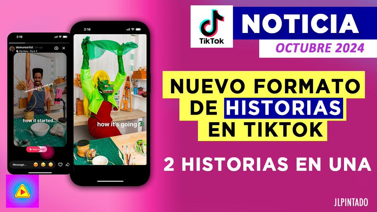 AlertaCreadores's tweet image. #Tiktok presenta Stories Flip que son 2 historias en una, veamos todo ello en el siguiente vídeo.➡➡ youtu.be/2lnmJMDVpOo
#tutoriales #redessociales #tipstiktok #trucostiktok