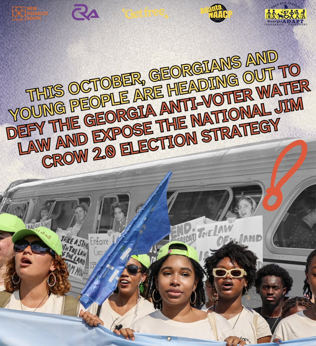 A white supremacist faction in Georgia is pushing a Jim Crow anti-voter strategy to silence Black and Brown Americans. They’ve even passed a ban on giving water to voters waiting in line — so that’s exactly what we are going to do.

Take action with us: bit.ly/let-georgia-vo…