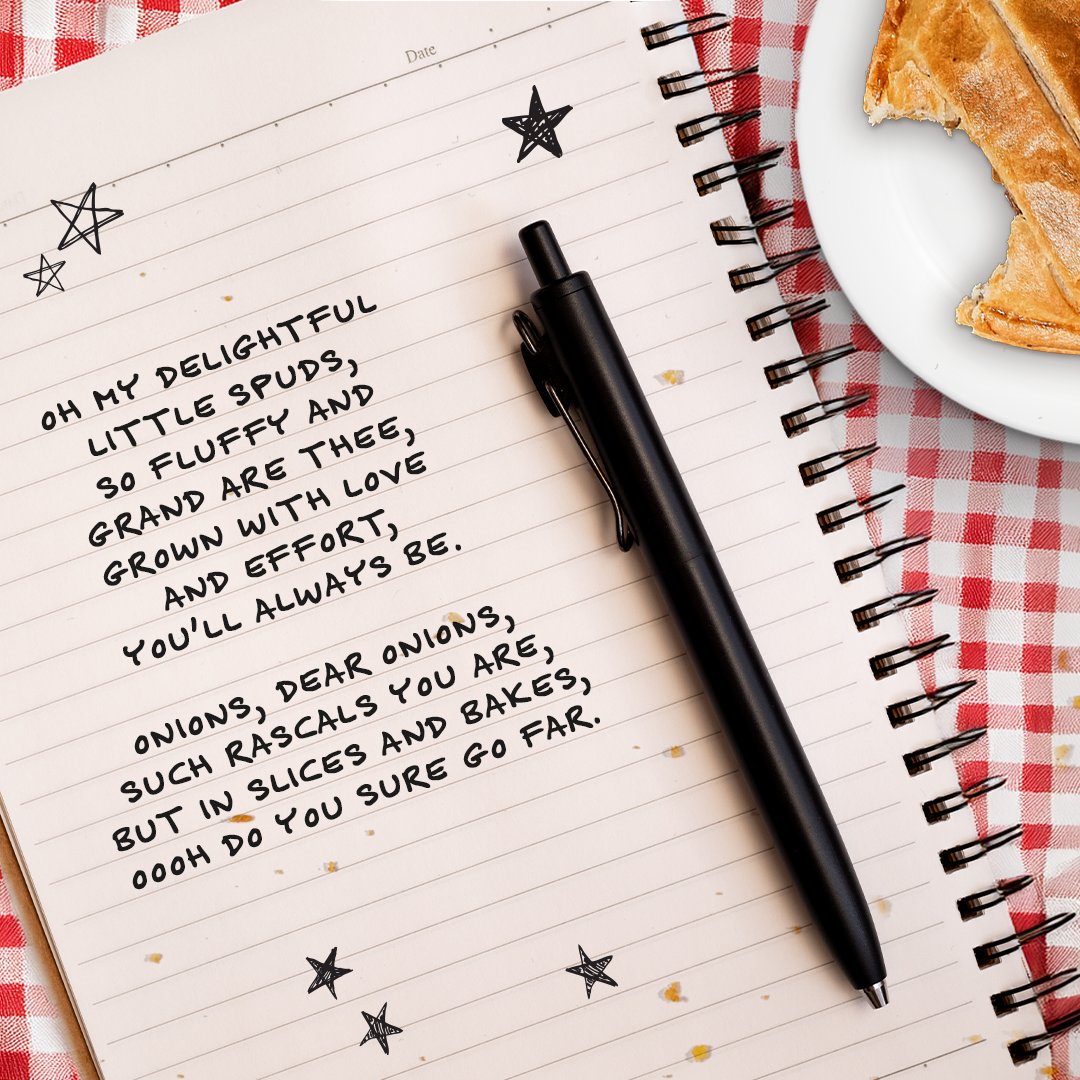 An ode to veg by Merryn. Could she be more passionate? 🍠​

#NationalPoetryDay