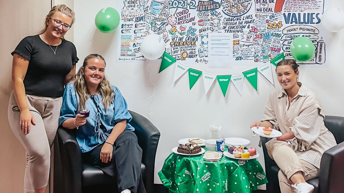 completeskills_'s tweet photo. It may be the afternoon 😂 but, nonetheless, we've had a lovely time putting on our #MacmillanCoffeeMorning at Complete Skills Solutions HQ to raise money for the amazing @macmillancancer 🧁🥰☕💸 https://t.co/o93GBejOIJ