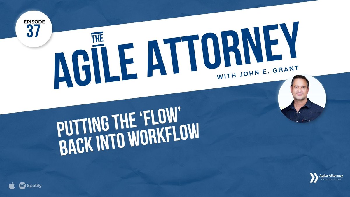 Lawyers, feeling swamped?
Learn how to see your work as flow, not just a pile of tasks. Our new podcast episode offers game-changing techniques to streamline your practice and boost productivity.
Tune in now and transform your workflow! 🚀
agileattorney.com/37
#AgileAttorney
