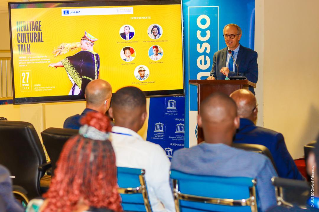 odecaf2's tweet photo. En partenariat avec l’@UnescoYaounde, l’Organisation pour le Développement de la Culture et des Arts Africains (ODECAF) a organisé une séance de son programme mensuelle d’éducation culturelle “Heritage Cultural Talk” (#HCT) au siège de l’Unesco Yde, le vendredi 27 sept. 2024, ⤵️ https://t.co/PC3tg2urJ8