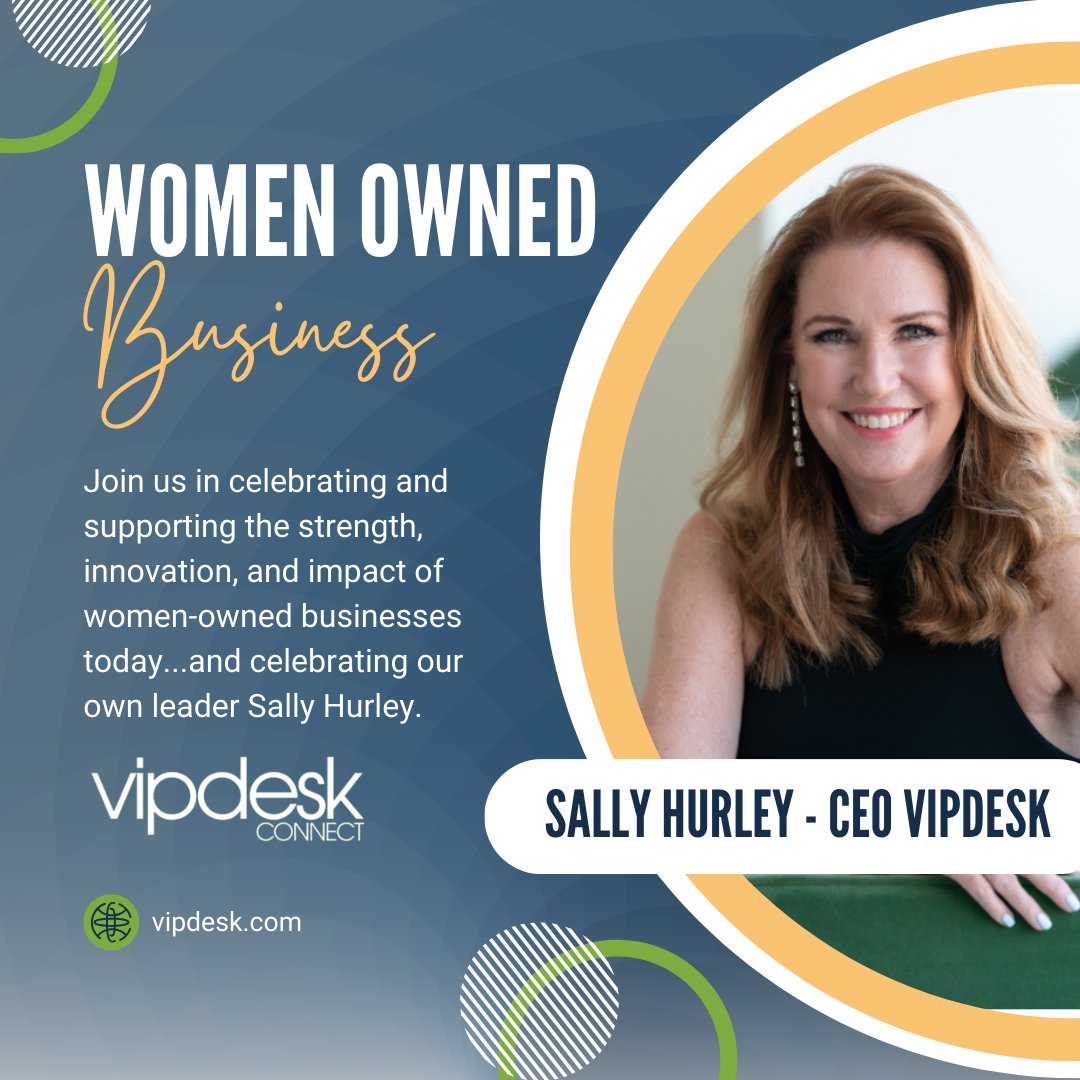 VIPdeskConnect's tweet photo. Today, we celebrate #Women-Owned Business Day and the incredible contributions women make in the world of business! A special shoutout to our inspiring CEO, Sally Hurley, who leads VIPdesk with innovation, vision, and a relentless dedication to excellence. https://t.co/4AC9eRppw2