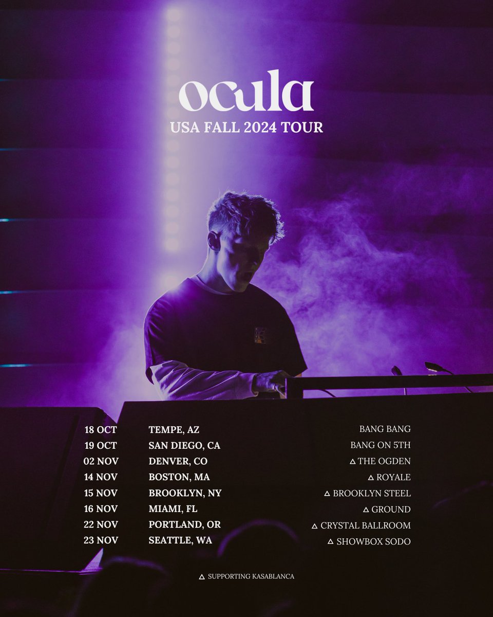 OCULAmusic's tweet photo. Fall tour incoming… 🇺🇸🍂

Tickets at the link in my bio, see you soon ✌️ https://t.co/LD6IUHMvcu