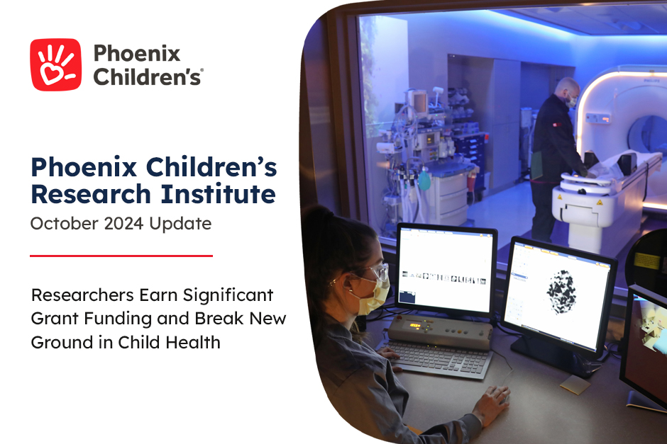 PhxChildrens's tweet image. With 700+ active clinical studies, Phoenix Children’s Research Institute at @uazmedphx continues advancing patient care &amp;amp; outcomes for pediatric conditions like #NeuromuscularDisorders, #CongenitalHeartDisease, #LungDisease, #SickleCellDisease &amp;amp; #Cancer: bit.ly/4dzDir8