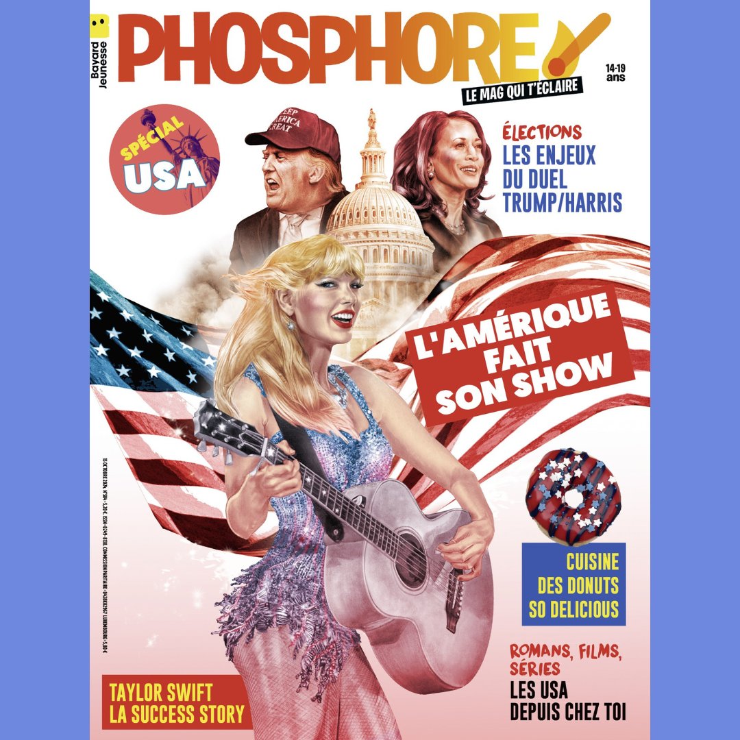 Ton nouveau Phosphore spécial USA est là 🇺🇸
Pour tout savoir sur les États-Unis, c'est dans ce numéro que ça se passe !

Et toi, t'en penserais quoi si Taylor Swift se présentait aux élections américaines ?

#taylorswift #USA #trump #harris #étatsunis #magphosphore