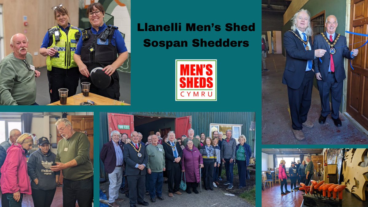Men's Sheds Cymru (@mensshedscymru) on Twitter photo at the grand re-opening of Llanelli Men's Shed today. Well done all! Good to meet Chairman Cllr Martin Davies and Llanelli Town Mayor Cllr John Prosser <a href="/Llanellitowncom/">Llanelli</a> and <a href="/LrcCommunity/">Llanelli Rural Council</a> and @DPPLlanelli <a href="/UKMensSheds/">UK Men’s Sheds Association</a> #MensSheds at the grand re-opening of Llanelli Men's Shed today. Well done all! Good to meet Chairman Cllr Martin Davies and Llanelli Town Mayor Cllr John Prosser <a href="/Llanellitowncom/">Llanelli</a> and <a href="/LrcCommunity/">Llanelli Rural Council</a> and @DPPLlanelli <a href="/UKMensSheds/">UK Men’s Sheds Association</a> #MensSheds
