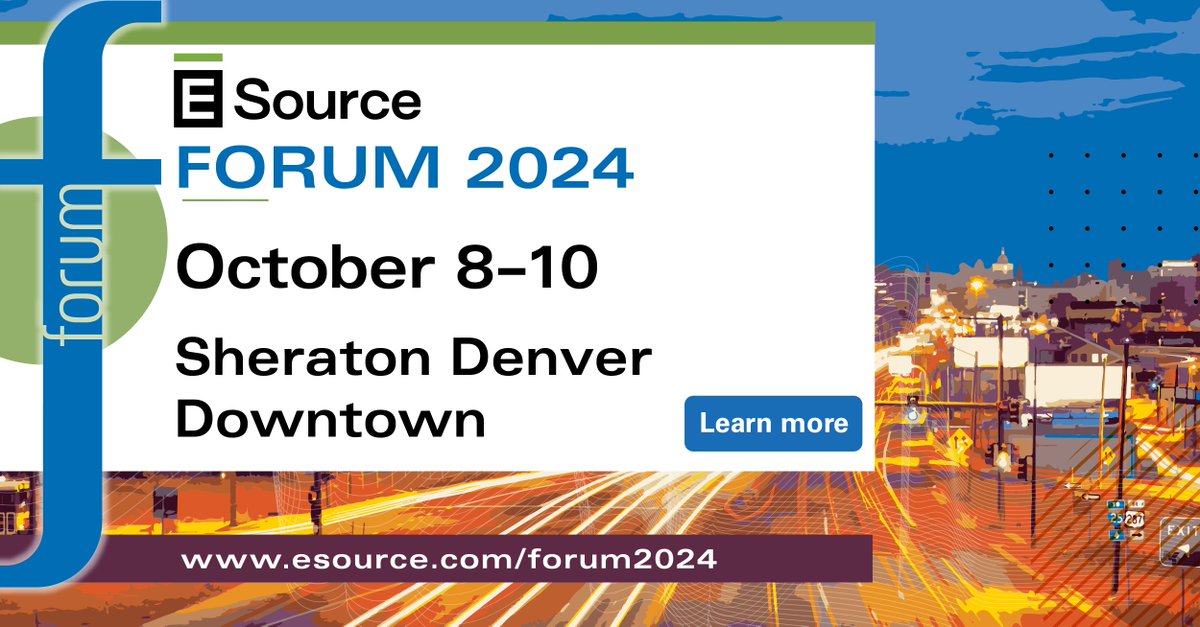 We’re excited to sponsor the #ESForum2024 next week! The Forum brings together utility professionals from across North America to discuss the latest in DSM, decarbonization, CX, marketing, and energy equity. Come say hi if you're planning to attend!

buff.ly/3zxd3Uu
