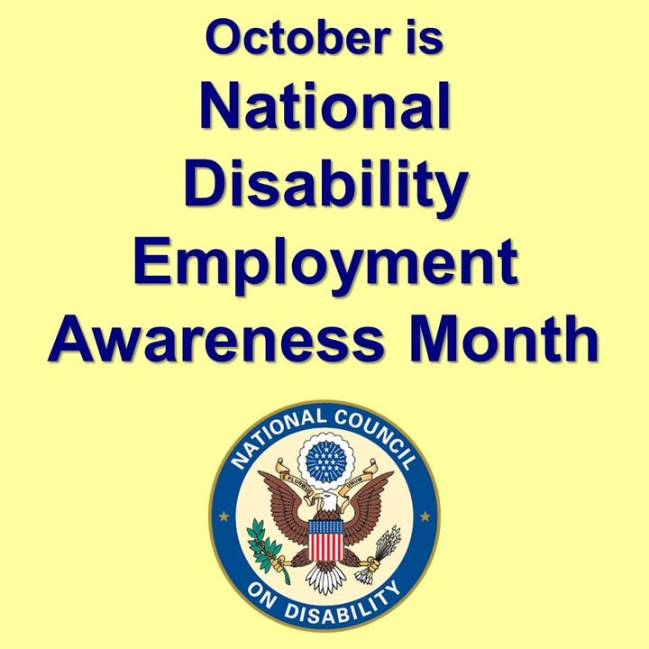October is National Disability Employment Awareness Month. Learn more at dol.gov/NDEAM. #NDEAM