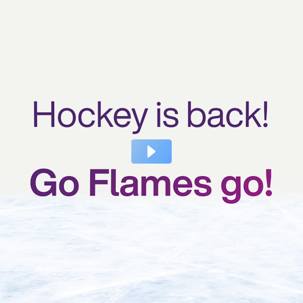 ViharBhalavat's tweet photo. Hockey is back! @TELUS is proud to be the premier partner of the Calgary Flames. Go Flames go! 🏒 #TeamTELUS https://t.co/eJ8hpZAc0U https://t.co/CiiOAhytsI