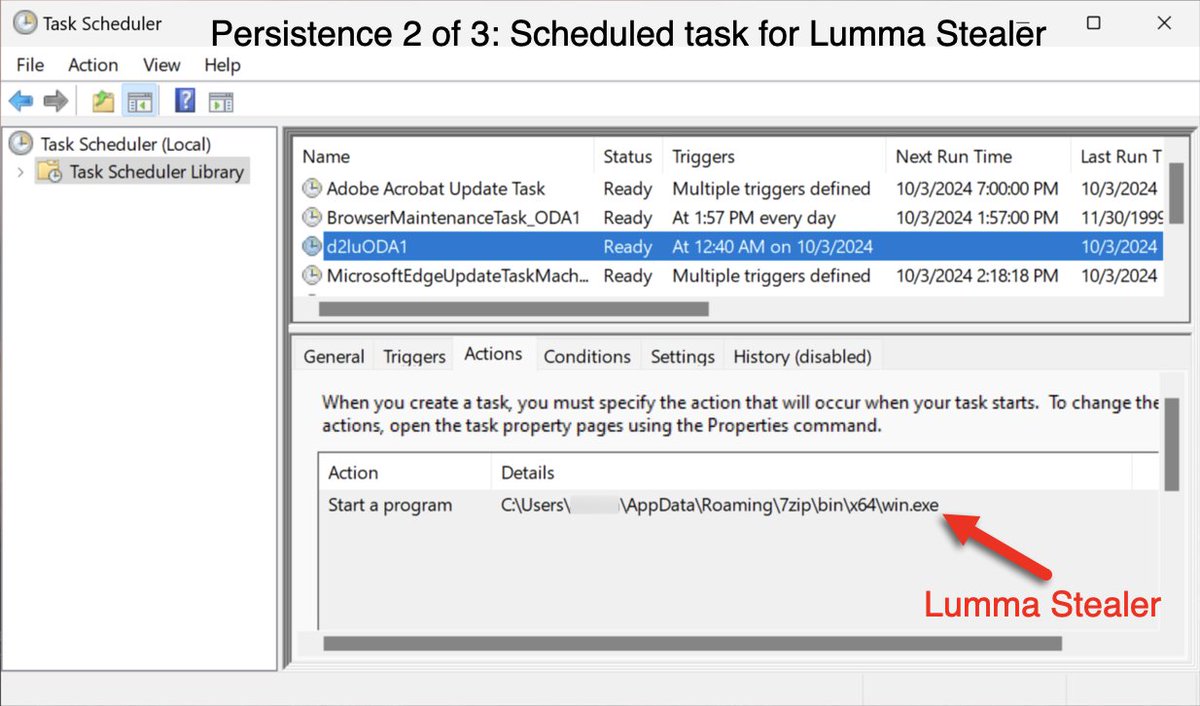 Unit42_Intel's tweet image. 2024-10-03 (Thursday): Ongoing campaign uses #SmartLoader to push #LummaStealer as early as 2024-07-31. Kicks off infection with EXE/DLL combo with a text-based configuration file. Details at bit.ly/4eRYo5n

#TimelyThreatIntel #Unit42ThreatIntel #IndicatorsOfCompromise