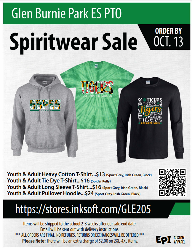 GBPE PTO's Spirit Wear Shop is now open with shirts and hoodies available for purchase until October 13th. Please check the flyer for information. 

stores.inksoft.com/GLE205/shop/ho…