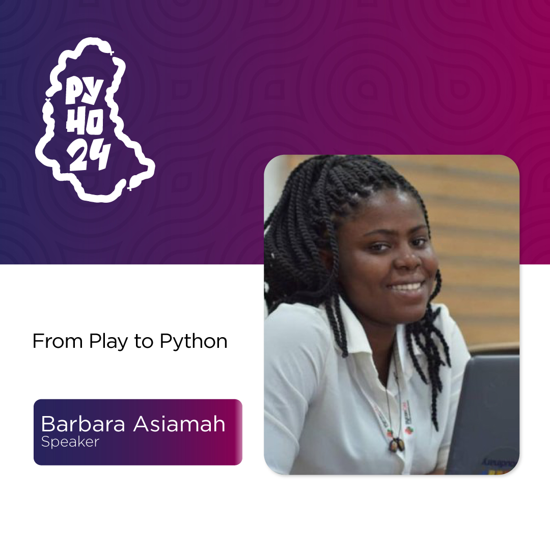 PythonHo's tweet image. Joining us at #PyHo24 is @BarbaraAsiamah5, a Data Analyst with a proven track record in digital skills training, programming, and web development. She has experience in developing training programs, mentoring, and leading educational initiatives.
#PythonHo #Python #Community