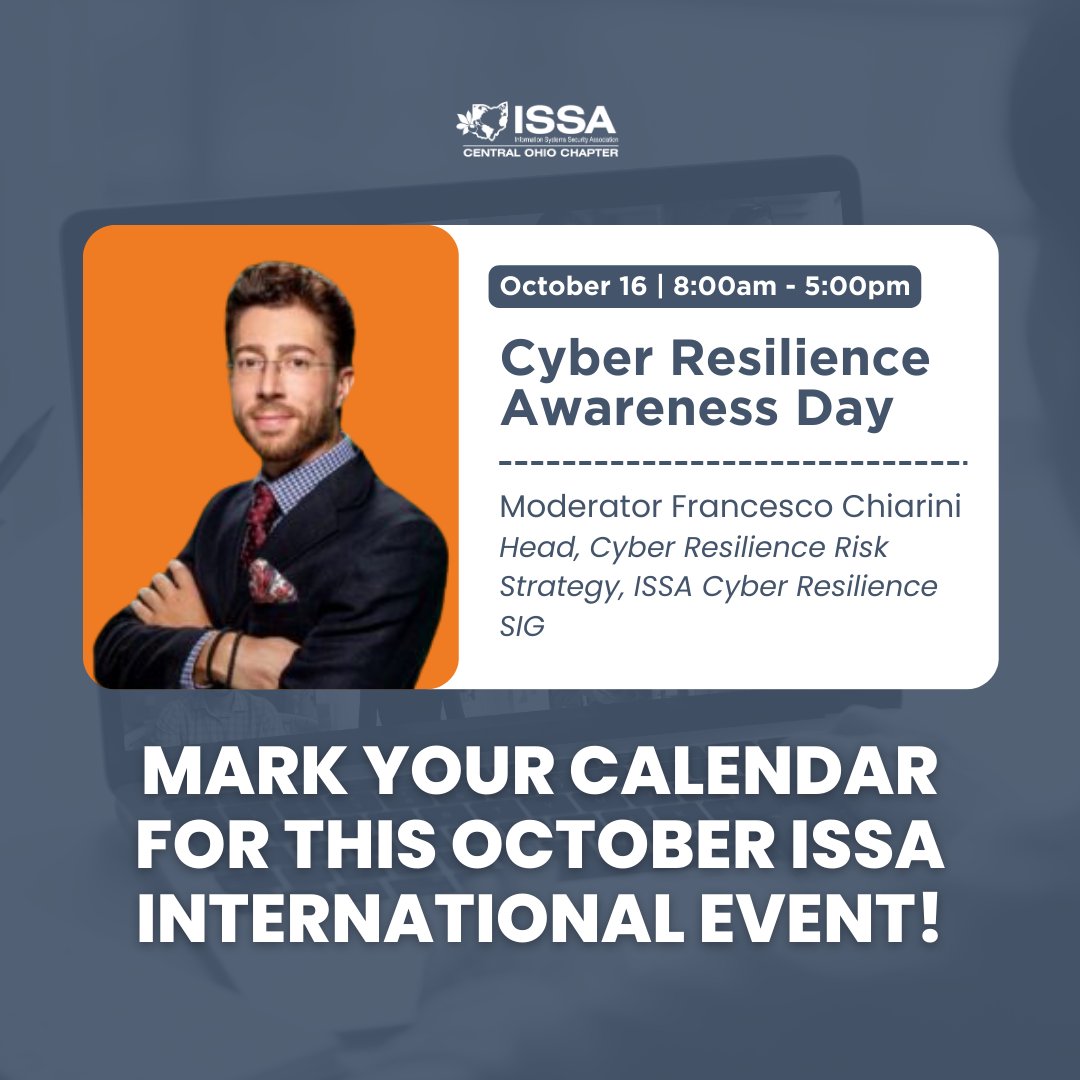 Check out this and other ISSA International events!
🎫 Register here: issa.org/events/