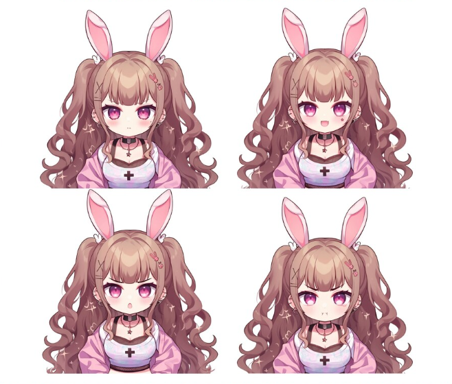DavidBooker9335's tweet photo. ✨ New Bunny Girl Vtuber Stickers are here! 🐰💖 Add some kawaii vibes to your messages with these adorable expressions! 😍💕 Available now—support your favorite Vtuber artist and grab yours today! 🎨✨

#VtuberArt #VtuberMerch #AnimeArt #ArtistOnTwitter #SupportArtists https://t.co/UA9HRH6UIT