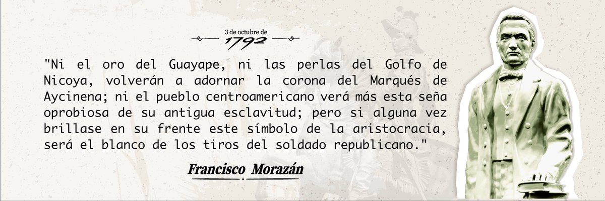 SpondaDaniel's tweet photo. Francisco Morazán Quezada es más que una imagen, estatua o día de fiesta. Morazán es sus ideales, su ejemplo y gigantesca gesta. 

Hoy en su natalicio, Francisco Morazán debe estar vivo en cada centroamericano que abraza los ideales de la libertad e igualdad.
@Seduc_HN https://t.co/Eu4EDyT2fy