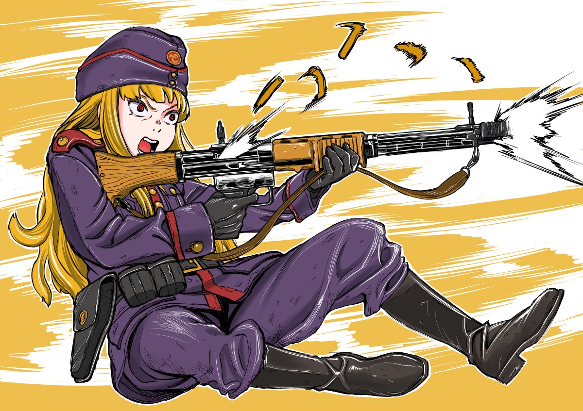 FG42が欲しい気持ちを治めるためにも一回ちゃんと描くことにした、の図!
軍服は架空! 
