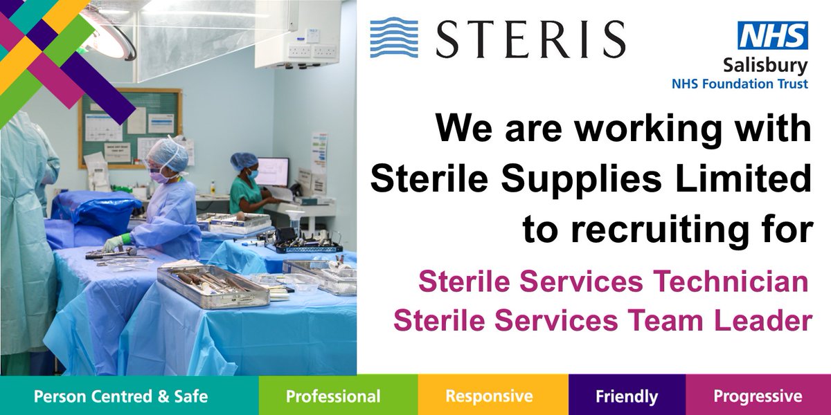 Salisbury Hospital Recruitment (@sdhrecruitment) on Twitter photo STERIS our Sterile Services Department here at
<a href="/SalisburyNHS/">Salisbury Hospital</a> are recruiting for a Sterile Services Technician and Sterile Services Team Leader to find out more and apply email STERIS at hireme@steris.com or apply online at careers.steris.com/go/Sterile-Pro… STERIS our Sterile Services Department here at
<a href="/SalisburyNHS/">Salisbury Hospital</a> are recruiting for a Sterile Services Technician and Sterile Services Team Leader to find out more and apply email STERIS at hireme@steris.com or apply online at careers.steris.com/go/Sterile-Pro…