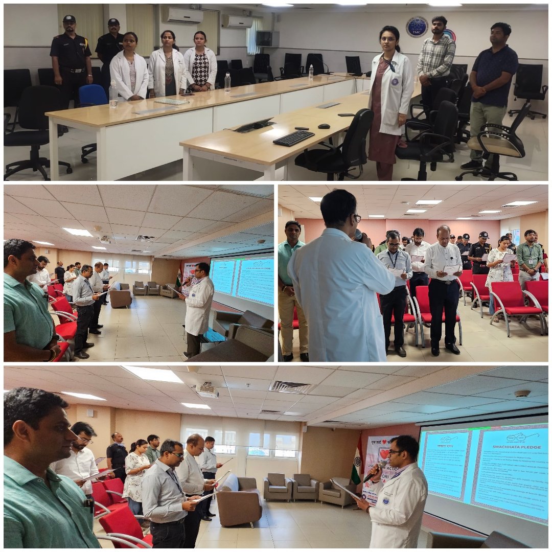 Akhilesh Pandey, PRO (@akhileshpro) on Twitter photo Glimpses of the swachata pledge at <a href="/TMC_Varanasi/">Tata Memorial Centre, Varanasi (MPMMCC & HBCH)</a> . One step towards cleanliness.
#SwachhataPakhwada
#SwachhtaHiSewa2024
#SwachhBharatAbhiyan Glimpses of the swachata pledge at <a href="/TMC_Varanasi/">Tata Memorial Centre, Varanasi (MPMMCC & HBCH)</a> . One step towards cleanliness.
#SwachhataPakhwada
#SwachhtaHiSewa2024
#SwachhBharatAbhiyan