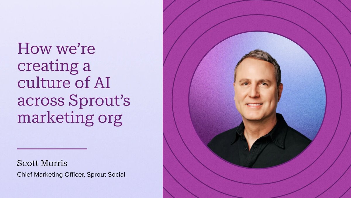 UTMtool's tweet photo. AI revolution in marketing! 🚀 @SproutSocial shares how they're building an AI culture. Measure the impact of your AI initiatives with UTMTool's precise tracking. #AIinMarketing #MarketingInnovation https://t.co/6nbJjKijkQ https://t.co/h9qiMdksRi