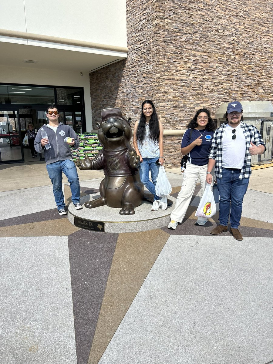 Yruegas Group (@yruegasgroup) on Twitter photo The Yruegas group took a little field trip yesterday to the student invited seminar at Texas A&M! <a href="/TAMUChemistry/">Chemistry Department</a> It was so great to meet Dr. Evans and learn about some amazing rare earth chemistry! And of course we had to stop at Buc-ee’s on the way back! The Yruegas group took a little field trip yesterday to the student invited seminar at Texas A&M! <a href="/TAMUChemistry/">Chemistry Department</a> It was so great to meet Dr. Evans and learn about some amazing rare earth chemistry! And of course we had to stop at Buc-ee’s on the way back!
