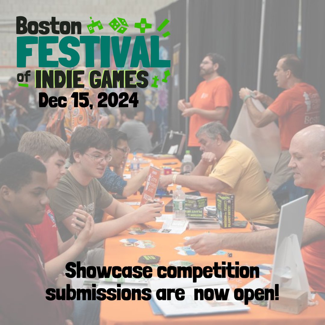 #BostonFIG Showcase Competition submissions are open! Compete for trophies and glory at Cyclorama, 539 Tremont St, Boston on Sunday Dec 15, 9am-5pm.
Submit your video or board game here: givebutter.com/BostonFIG2024
Click here to see our 2024 Covid policy: bostonfig.com/about/policies…