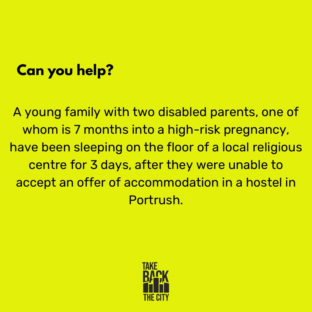 PPR_Org's tweet photo. 🚨 Can you help? 🚨

This family have been sleeping on the floor for 3 nights, after they didn’t take an offer of temporary accommodation miles away from schools and healthcare. 

Please share, and let the @nihecommunity know how their policies are affecting vulnerable families👇 https://t.co/exhnwjvMvt