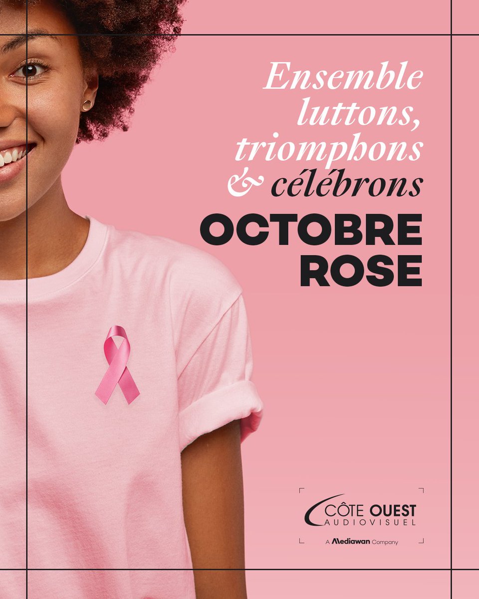 Côte Ouest se joint à la lutte contre le cancer du sein. 

Ensemble, rendons hommage à toutes les femmes courageuses qui affrontent cette maladie et encourageons vivement le dépistage précoce, un geste simple qui peut faire toute la différence.

#OctobreRose #LutteContreLeCancer