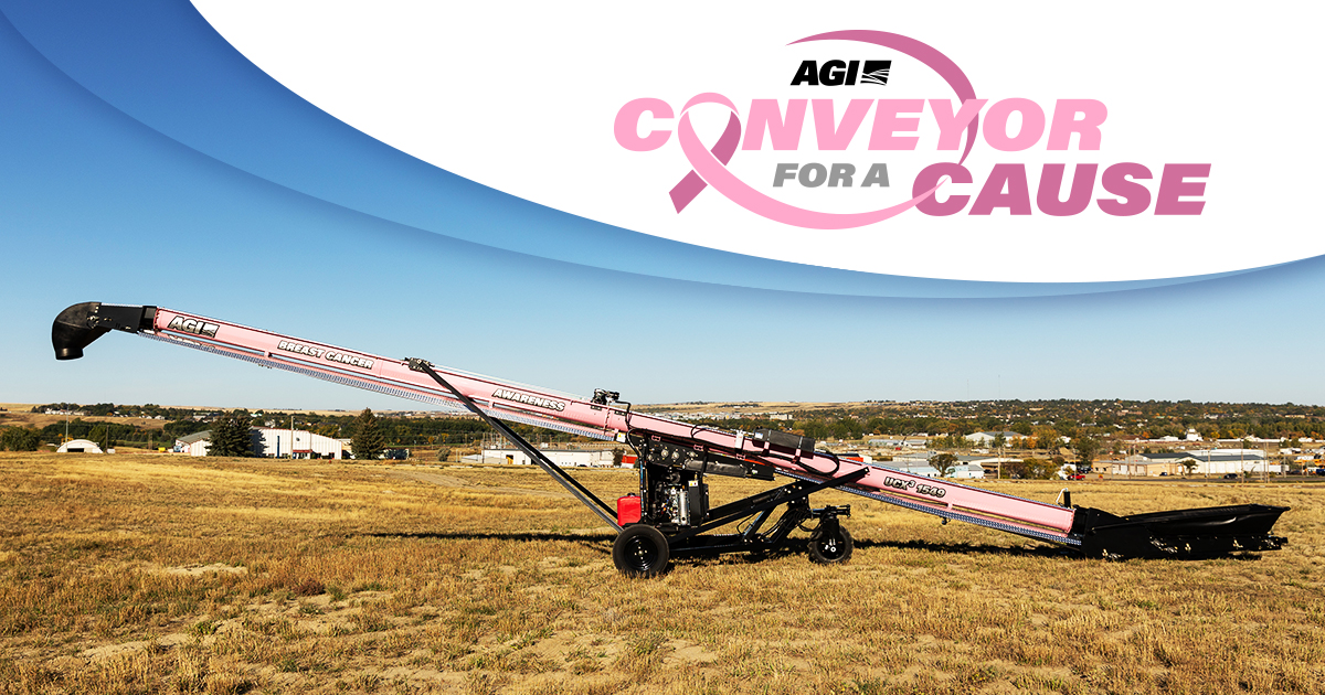AgGrowthIntl's tweet image. AGI is proud to support #BreastCancerAwareness month with the Conveyor for a Cause campaign.

Canadian farmers can bid on the pink limited-edition UCX³ conveyor and all proceeds will go to the @cancersociety.

Learn more: agi.aggrowth.com/3NbMwPG

#AGIConveyorForACause