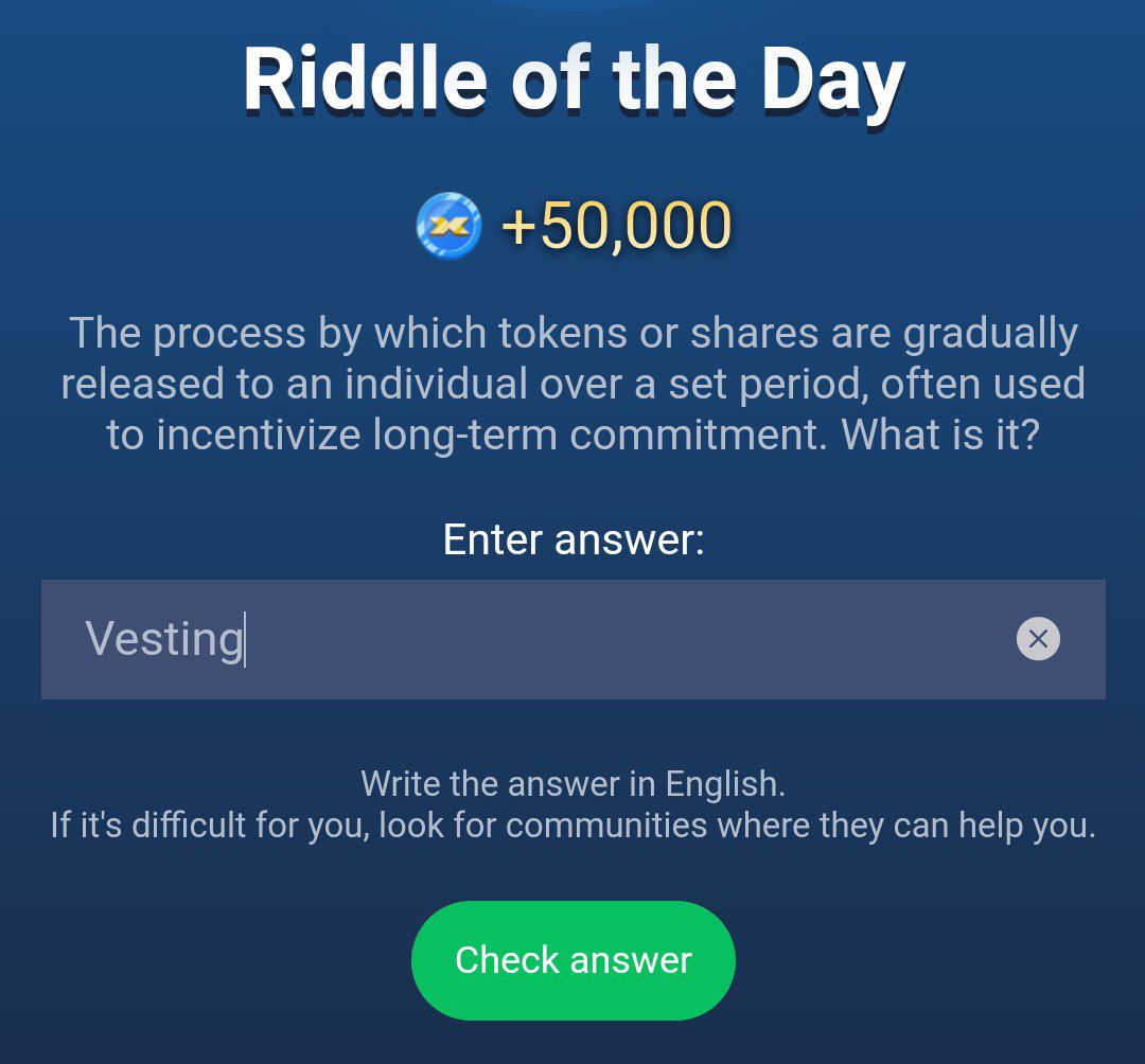 himalayan_defi's tweet photo. 🔥 X Empire Phase 2 [Chill Phase]

⏳October 03⏳

📺 Youtube Code "Satoshi"  is: ✨ 2021✨
🧩 Rebus of the day  is: ✨ Oracle✨
🧩 Riddle of the day  is: ✨ Vesting✨

🔗Link:
https://t.co/gawaQURpVf

❤️ Like | 🔄 Repost| 💬 Comment
#muskempire #XEmpire #chillphase https://t.co/6OMM4Su05D